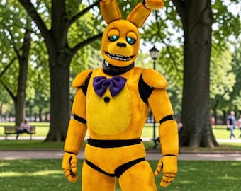 Déguisement de lapin jaune printanier Bonnie FNAF