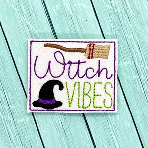 Witch vibes Halloween felties/Set of 2