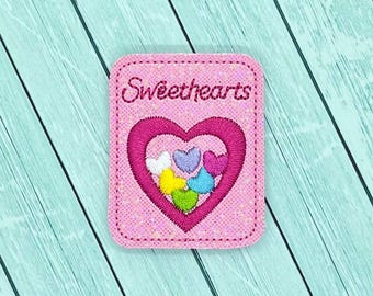 Sweethearts candy box felties/Set of two