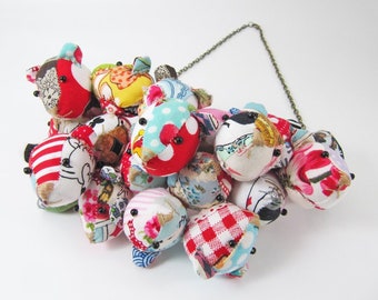 MADE-TO-ORDER ( 6 - 8 Weeks) As many heads, as many wits Necklace-Multi Patchwork