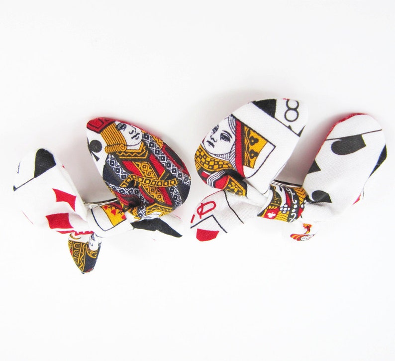 Butterfly Bow Barrette-Playing Cards image 5