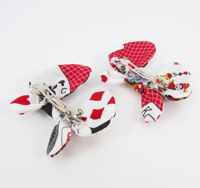 Butterfly Bow Barrette-Playing Cards image 4