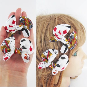 Butterfly Bow Barrette-Playing Cards