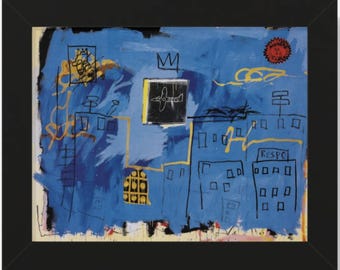 MOMA Design Studios - Untitled 1981 Jean-Michel Basquiat Framed Print 14x11 Art