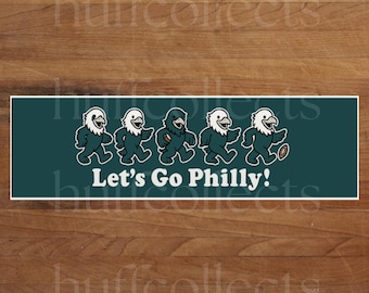 Let's Go Philly- Grateful Dead Dancing Birds Bumper Sticker