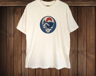 Steal Your Japan - Grateful Dead Japanese Mt Fuji Great Wave Heavyweight T-Shirt Hippie Fan Art Comfort Colors