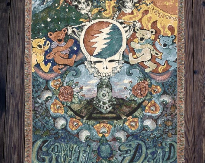 Chemise vintage Grateful Dead Rasta Bear Jamaïque années 90 lot tournée tie dye