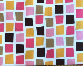 Neo Geo by Jackie Shapiro for Windham Fabrics, Moe3 Style 27391, Geometric Quilt Fabric, Pink Fabric, Orange Fabric, Geometric Square Fabric