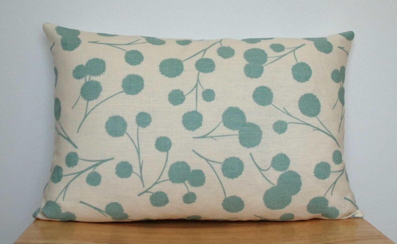 Aqua Floral Pillow Cover Turquoise Throw Pillow Floral Etsy