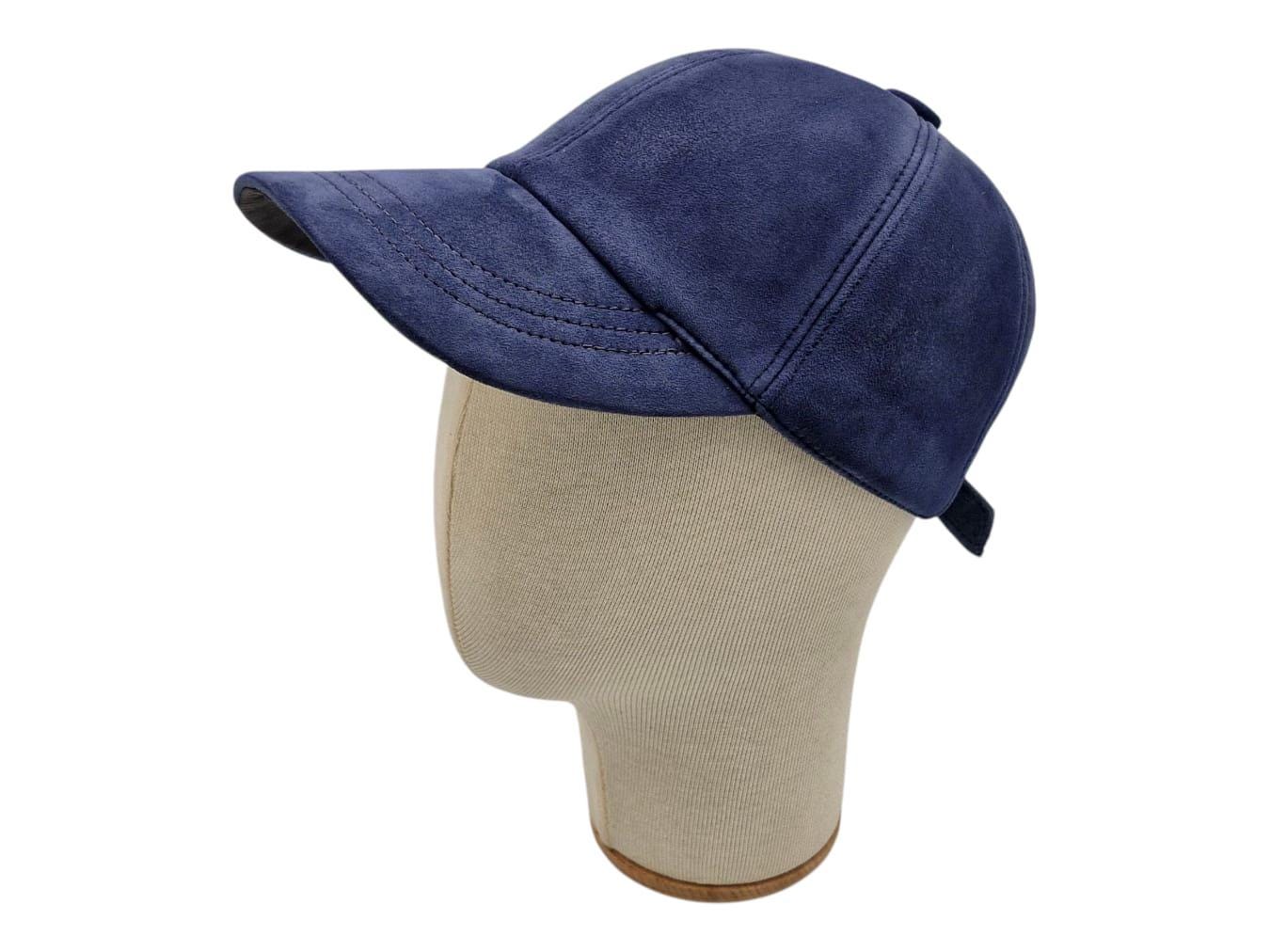 Handcrafted Suede Leather Baseball Cap, Adjustable Unisex 