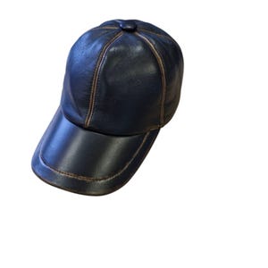 Leather Baseball Cap Woman Leather Cap Hatsquare Leather Hat