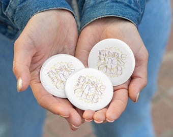 Invisible Illness Club Button | Chronic Illness Awareness Pin | Spoonie Mental Health Badge | Invisible Disability Advocacy Gift