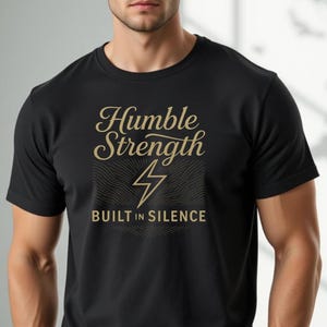 Men&#39;s T-Shirt with Saying – Strong Statement Design for Men, Minimalist & Cool | Gift Idea