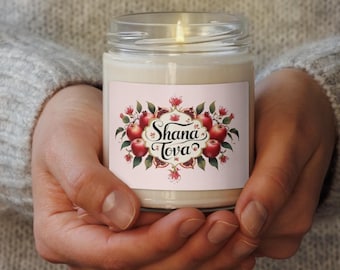 Shana Tova Candle – Rosh Hashanah Gift for Jewish Friends or Host – Jewish Holiday Decor