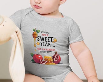 Rosh Hashanah Baby Bodysuit: Sweet New Year Jewish Holiday Onesie