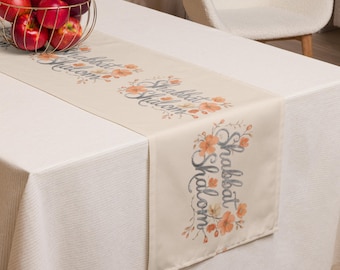 Camino de mesa floral para Shabat: decoración para festividades judías