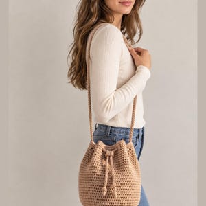 Häkelanleitung für einen Eimerbeutel (PDF) | Boho-Stil zum Selbermachen | Einfache Anleitung für Anfänger | PDF herunterladen