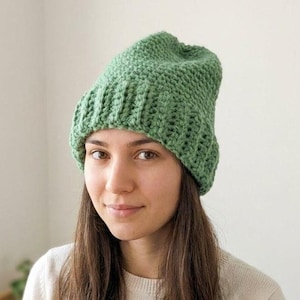 Schema berretto uncinetto PDF facile | Crochet beanie hat pattern su misura | Tutorial passo passo per principianti | it/en/es/fr/de