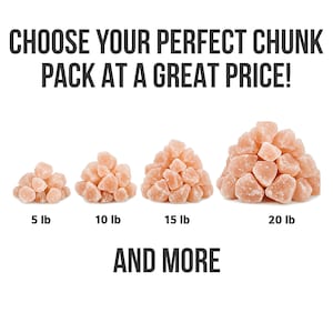 Himalayan Pink Salt Chunks: Natural Cooking, Bath & Decor (1-3.5&quot;)