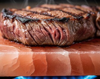 Himalayan Salt Cooking Plate: Mineral-Rich Grilling Slab (12x8x2 Inches)