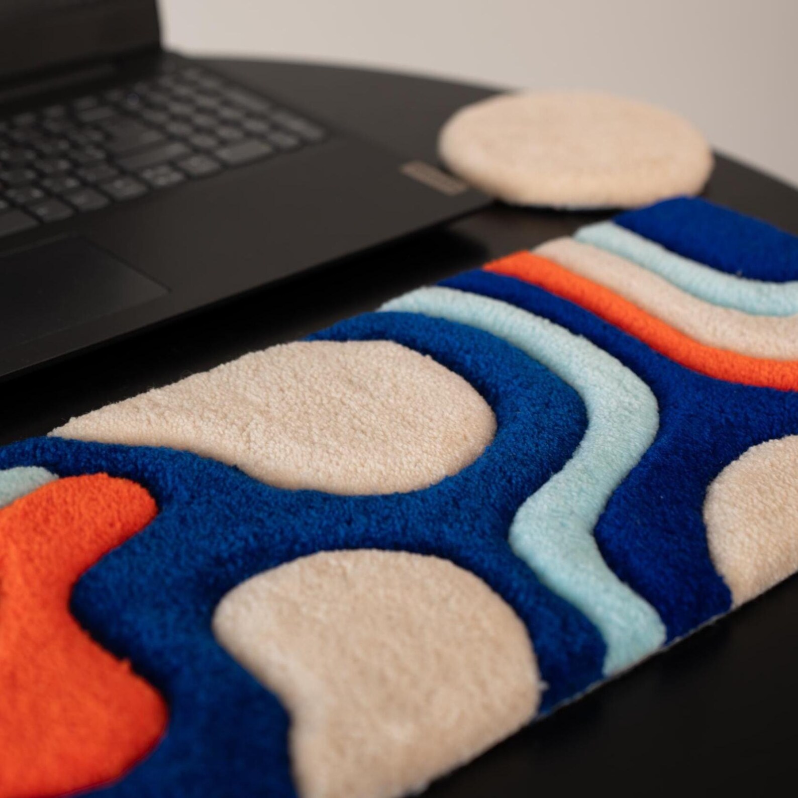 Keyboard Rug – Abstract Desk Mat, Tufted Wrist Rest, Dopamine Desk ...