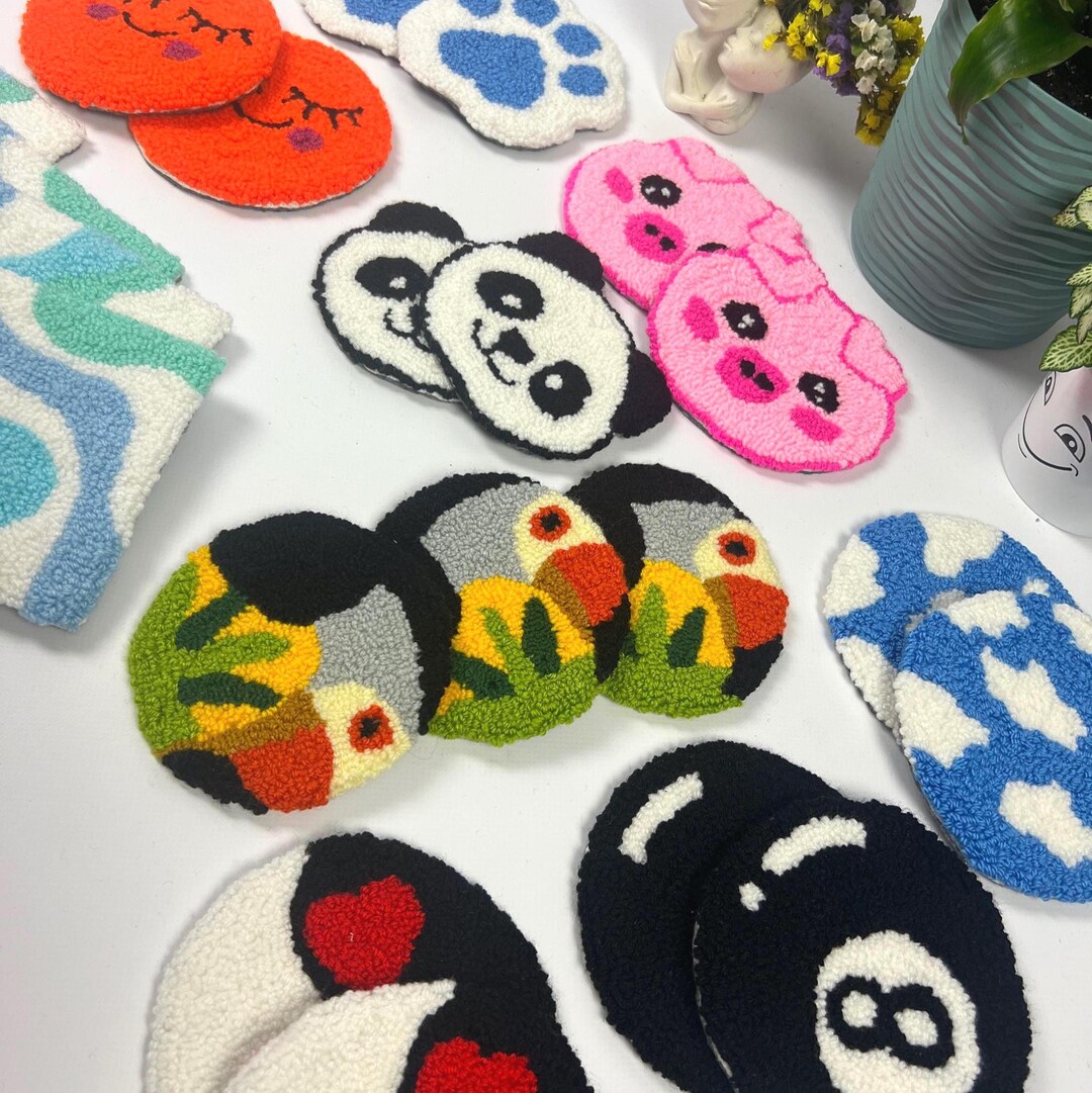 パンチニードルコースター - 30種類 | ハンドメイドマグラグ