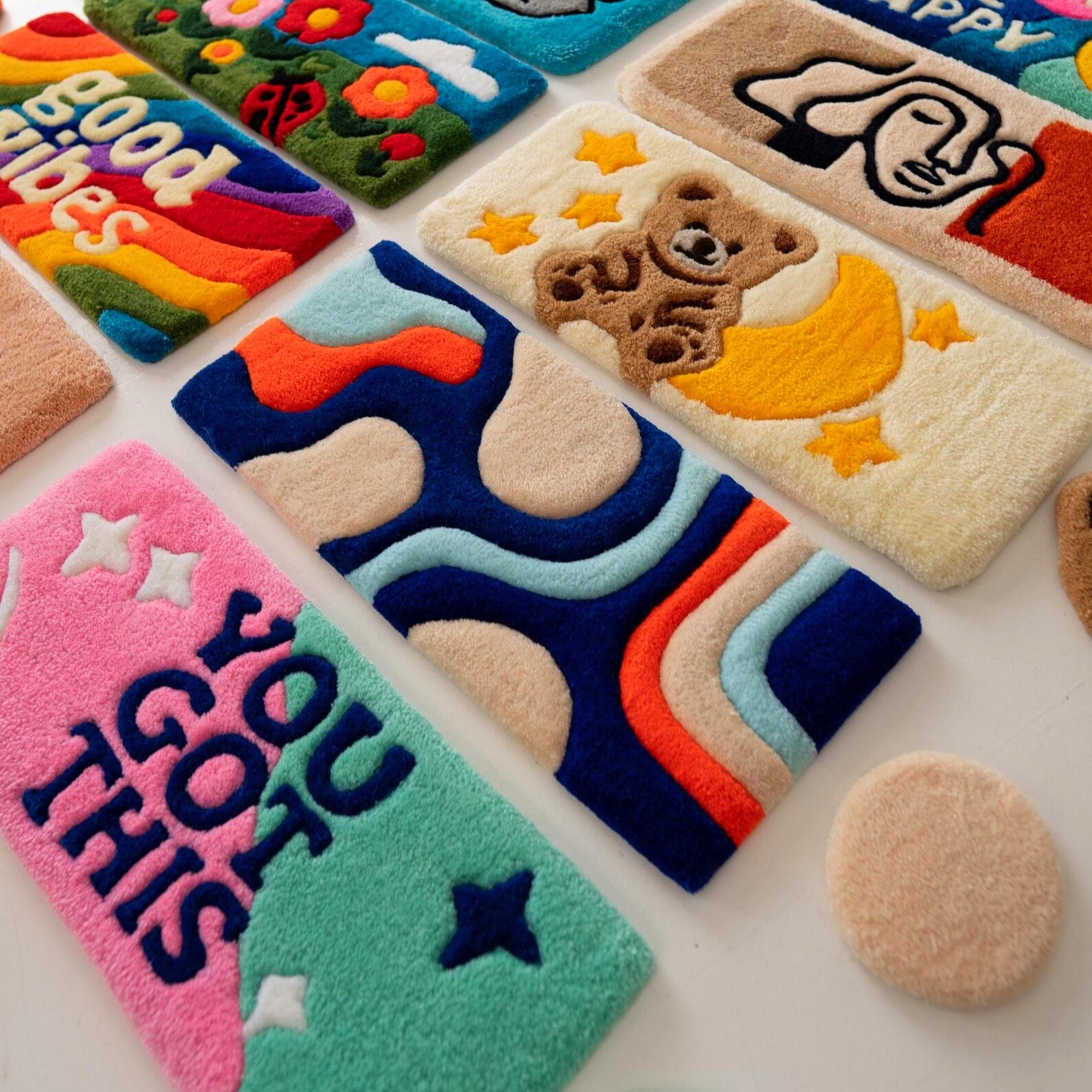 Keyboard Rug, Blossom Glade Rug, Wrist Rest, Floral Desk Mat, Cubicle ...