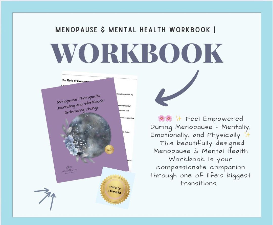 Menopause Mental Health Workbook: Emotional Wellness Guide (printable ...