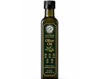 Jordańska oliwa z oliwek extra virgin | Tłoczona na zimno organiczna oliwa z oliwek extra virgin (500 ml)