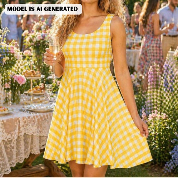 yellow skater dress Sweetheart Certified Halter and stretchy fabric for ultimate comfort Off The Shoulder Skater Mini