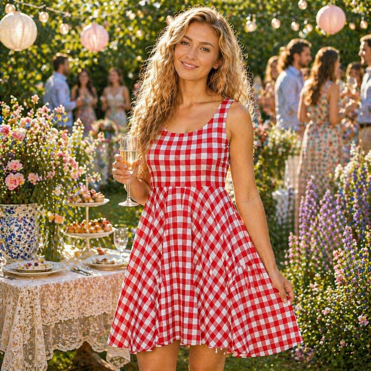 Red Gingham Dress Women - Etsy