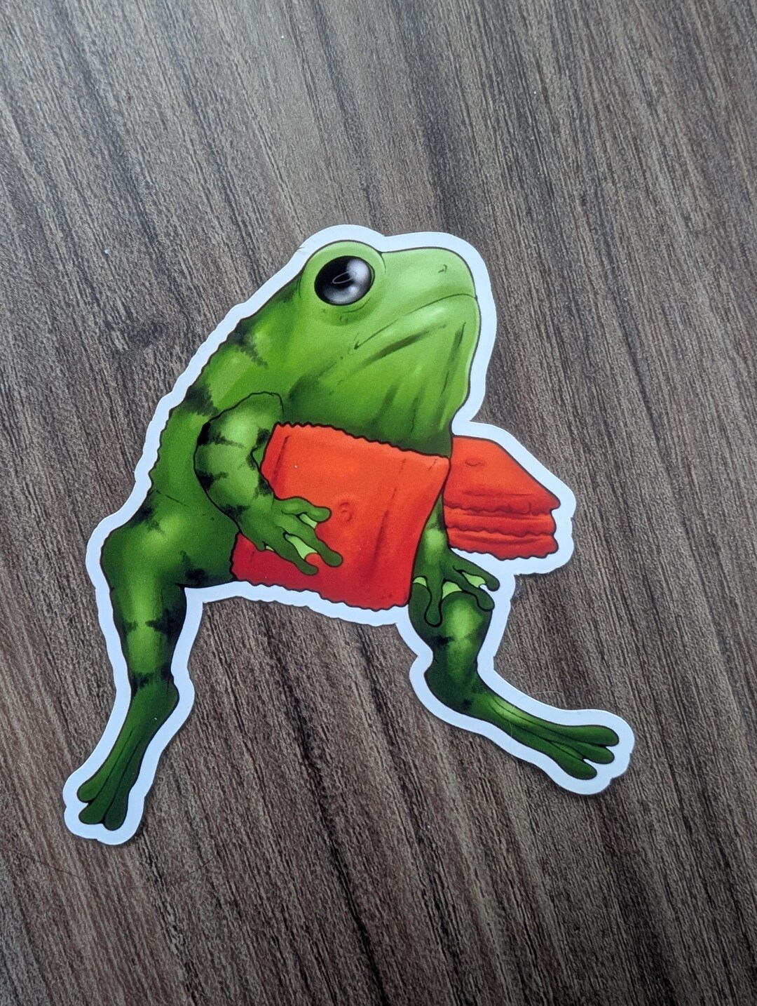 Cheese It Frog Sticker - Etsy
