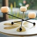 Sputnik Ball Modern Mid Century Style Candle Holder or Centerpiece - Tri-Level Tripod Atomic Age - Vintage Style Eames Era 1960's 1950's 