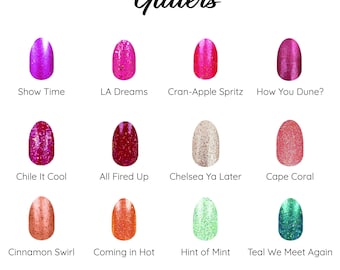 Color Street Nail Strips | 100% Real Nail Polish | Easy At-Home Manicure | Glitters | Current, Retired, & Rare!