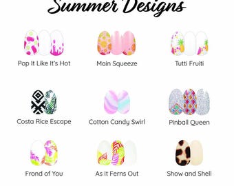 Color Street Nail Strips | 100% Real Nail Polish | Easy At-Home Manicure | Summer Designs | Current, Retired, & Rare!