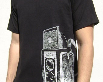Vintage Camera Shirt. Printed on Ultra Soft Ringspun Cotton