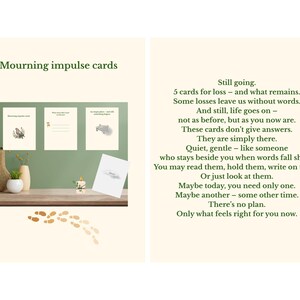 Cartes de sympathie à imprimer – Série Deuil, Impulse, vol. 1 à 5 cartes Douceur pour le deuil