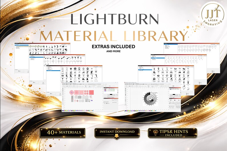 Lightburn Material Library for OMTech MF2028 100W CO2 Laser | Multilingual Settings Bundle (Digital Download) image 5