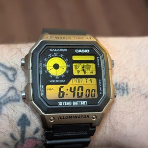 Casio Desert Royale ae-1200 Custom w/Hydro Mod (no bubbles!) and strap
