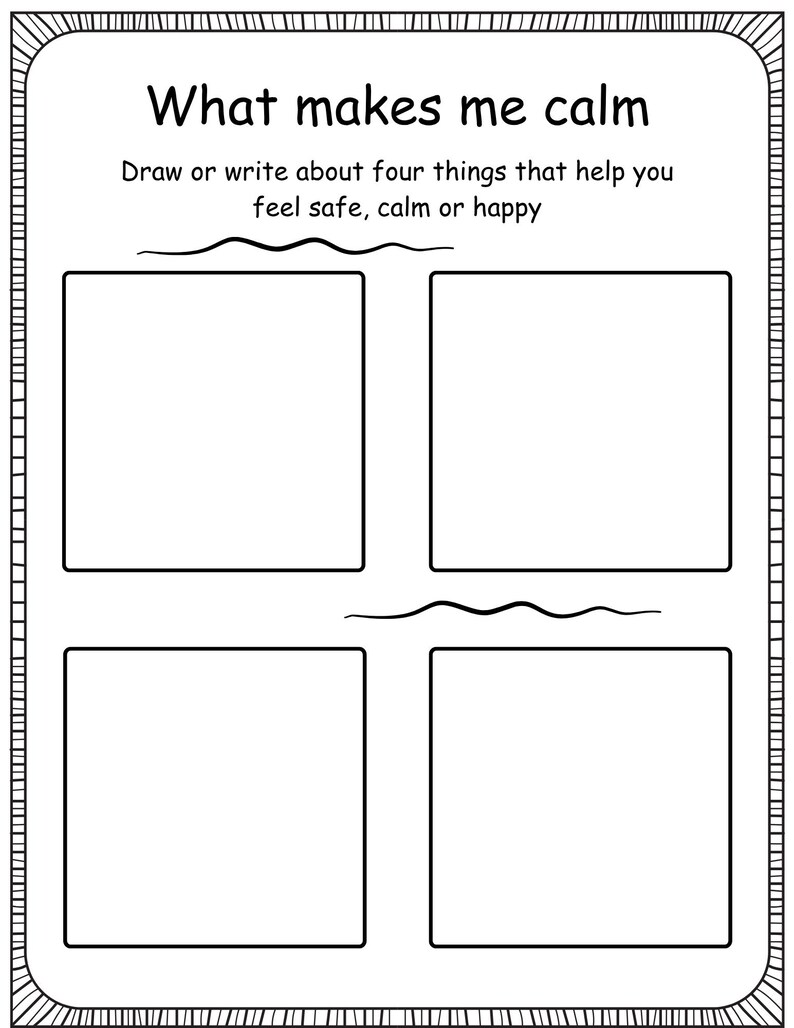 ADHD Calm Down Workbook for Kids Ages 5-10 – Emotional Regulation ...