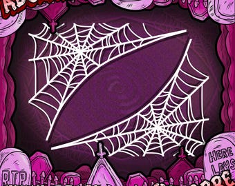 SPIDER Webs DECAL STICKER cobweb large corner window car laptop vinyl sticker