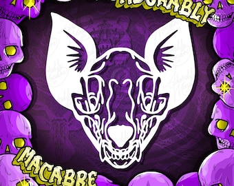 BAT SKULL animal vinyl decal sticker. window car laptop tumbler