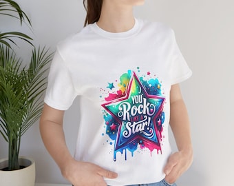 Camiseta "Eres una estrella": camiseta unisex con gráficos motivacionales