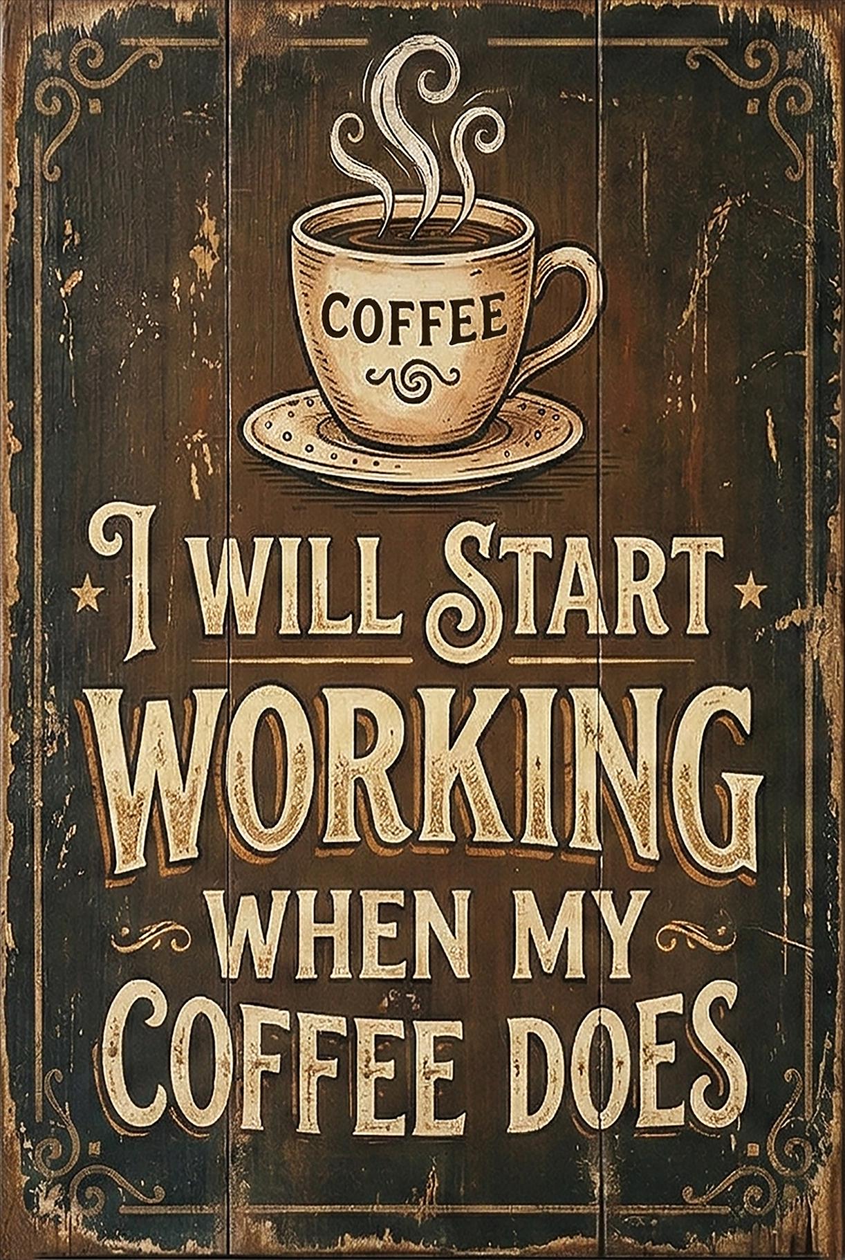 Sarcastic Metal Desk Sign, Funny Office Decor, 4x6