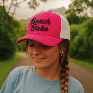 Custom Embroidered Trucker Hat: Personalized Text, Logo, Snapback