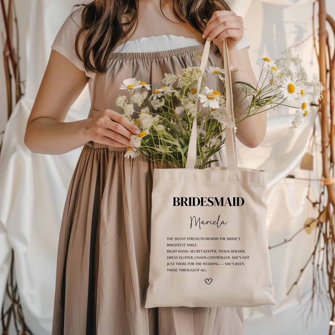 Personalized Bridesmaid Tote Bag, Bridesmaid Gift Bag,bridesmaid Gift ...
