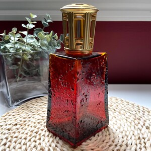 French Lampe Berger Ruby Red Glass Floral Catalytic Lamp - Home Fragrance - Made in France