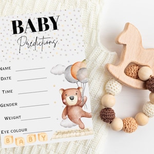 Cartes de prédiction de bébé mignon