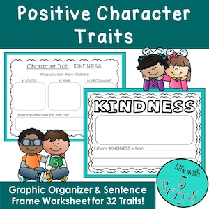 Positive Charaktereigenschaften - Aktivitäten zur Charakterbildung / -entwicklung