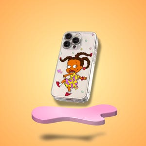 Transparante Cartoon Rugrat's telefoonhoesje met bedrukt patroon